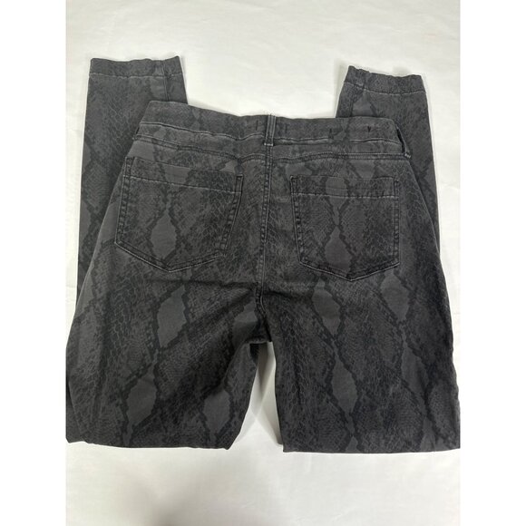 NYDJ Ami Skinny Snake Print Jeans Size 6 Lift Tuck Technology Gray Stretchy - Picture 8 of 9